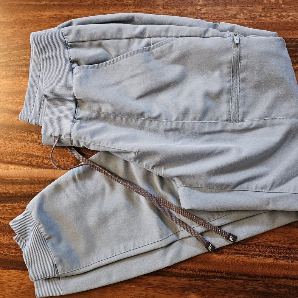 Light Teal Jogger Pants with Drawstring